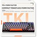 Machenike Customizable Mechanical Keyboard Hot-Swappable TKL RGB