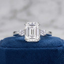 Luxury Asscher Moissanite Ring