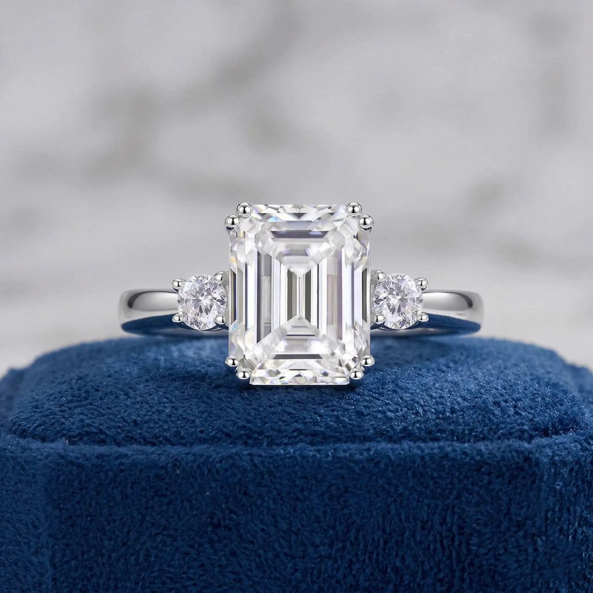 Luxury Asscher Moissanite Ring — product image 2