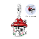 Sterling Silver Bright Red Charm