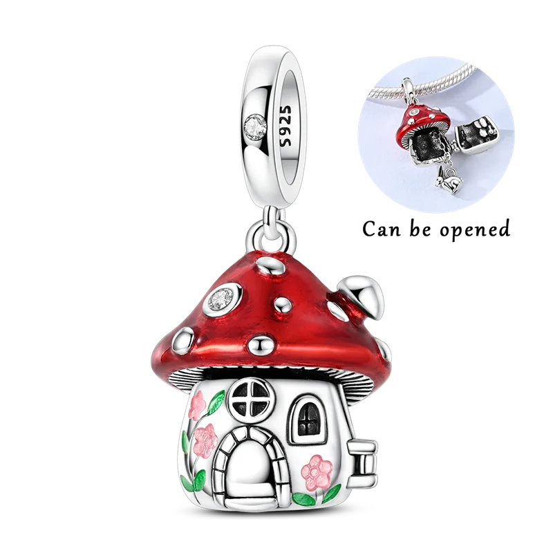 Sterling Silver Bright Red Charm