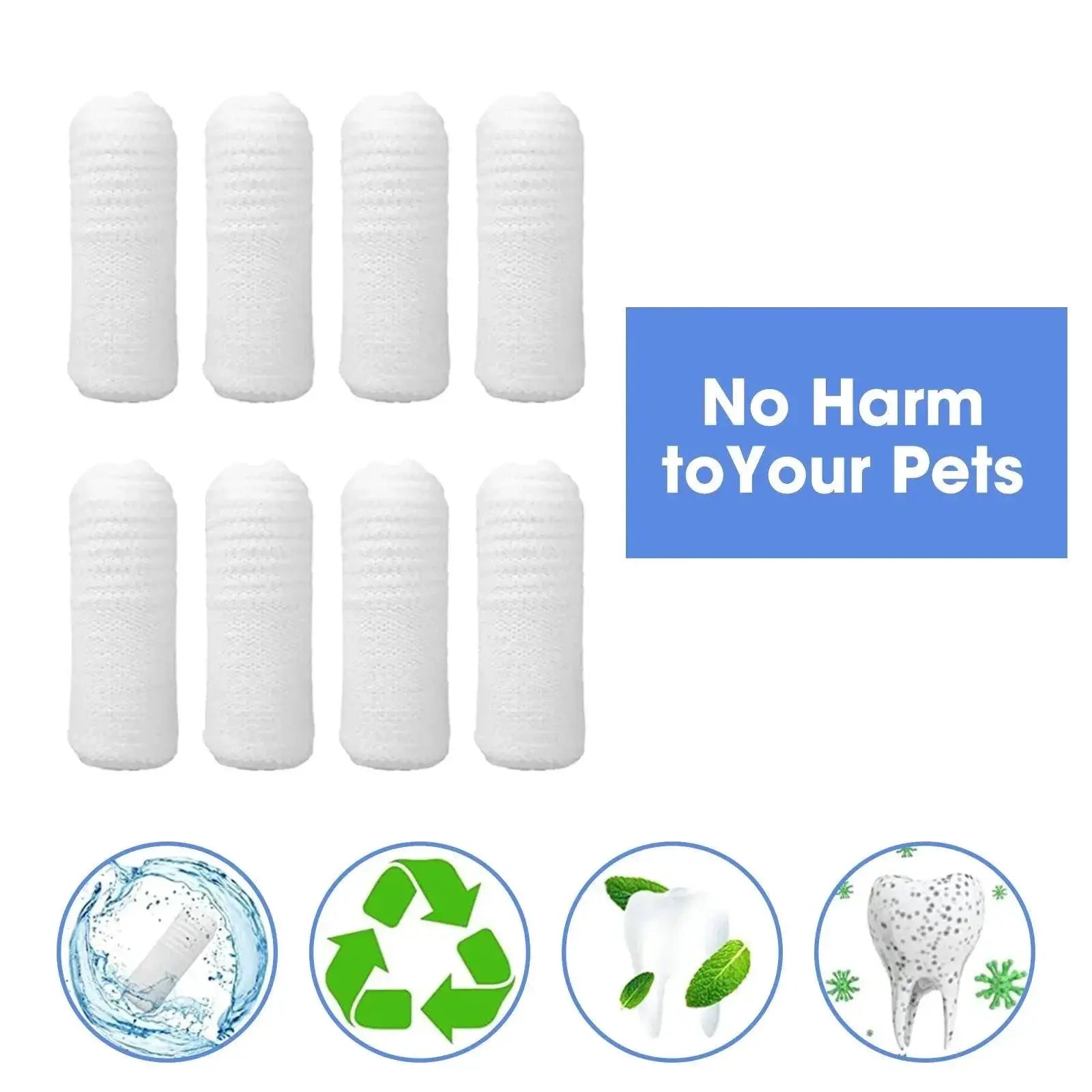 Pet Finger Toothbrush Set For Efficient Oral Care Cleaning