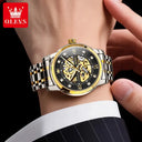 Olevs Men Skeleton Mechanical Watch