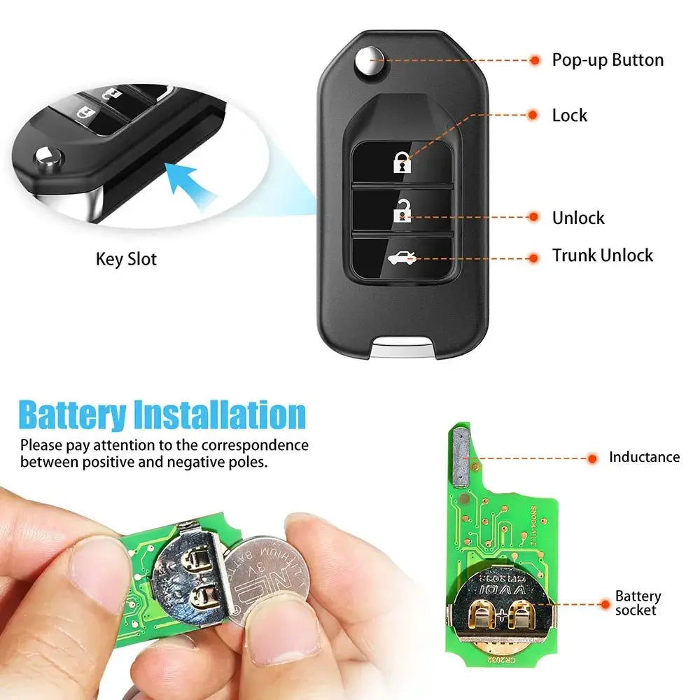 Xhorse XNHO00EN Wireless Remote Key Fob for Honda VVDI