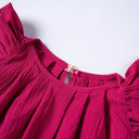 Korean Style Baby Girl Dress with Adorable Flying Sleeves