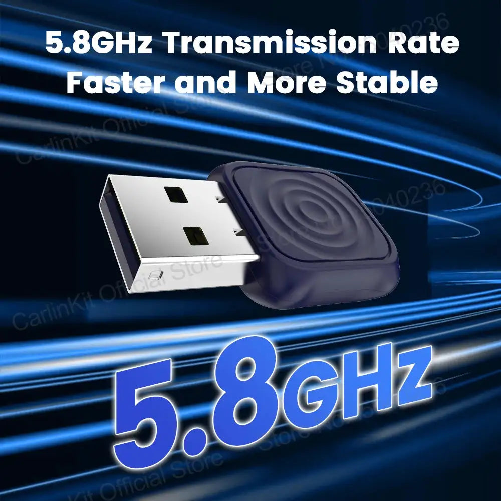CarlinKit 5.0 Mini Ultra Wireless Adapter Wireless CarPlay Android Auto For OEM Car Plug and Play WiFi Bluetooth Auto Connection