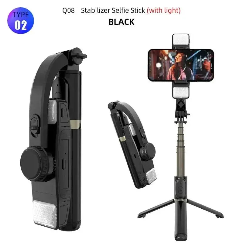 Q08 Mobile Holder Stabilizer Bluetooth Selfie Stick Gimbal