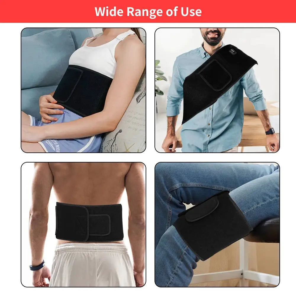 Red Light Belt Infrared Light Wrap for Body Pain Relief for Waist Back Stomach Muscle Repair, Decrease Inflammation, Speed Heal