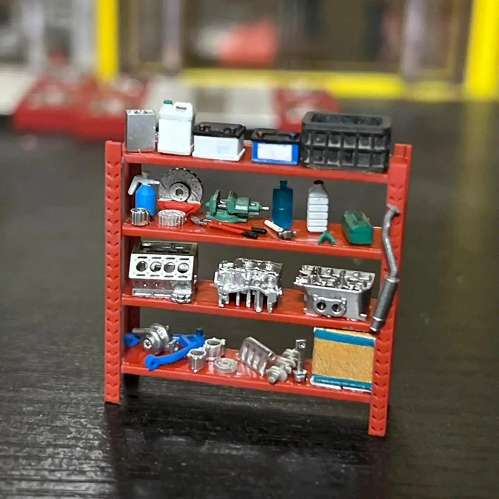 1/64 Scale Diorama Tool Rack Model Car Repair Tools Accessories - OurLum.com
