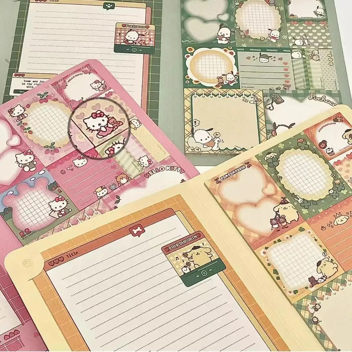 Hello Kitty Notebook Set For Students Charming Stationery