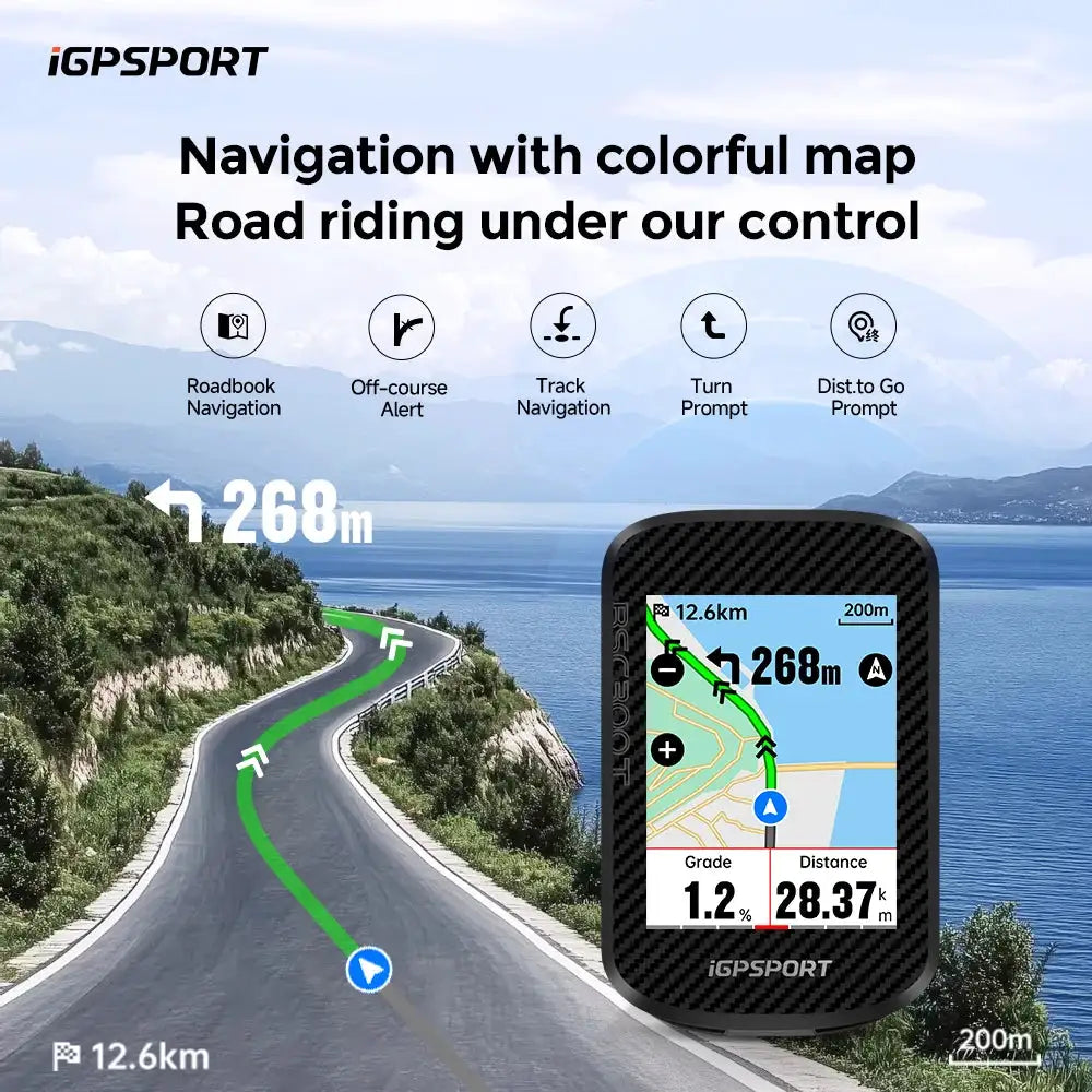 iGPSPORT BSC300T Touch-screen GPS Bike Computer Cycling Wireless Color Map Navigation Support Indoor Training Bicycle Accessory