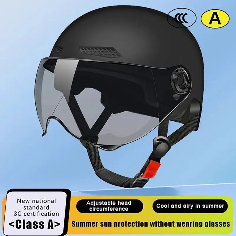 Cartoon Half Helmet With Goggles — product view 8