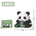 Panda Building Blocks Creative DIY Toy for Kids Fun Set
