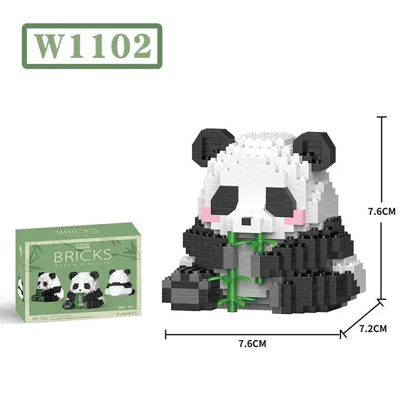 Panda Building Blocks Creative DIY Toy For Kids Fun Set