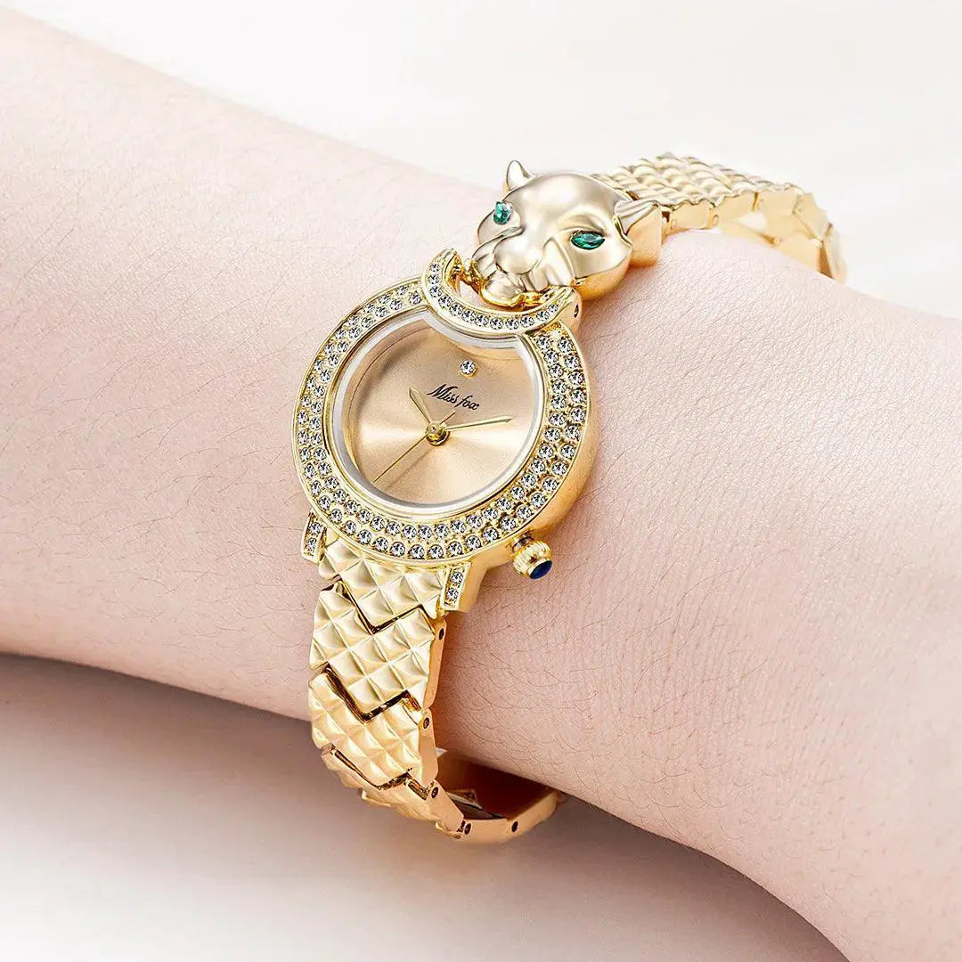 Leopard Dial Fashion Watch Quartz Timepiece Waterproof