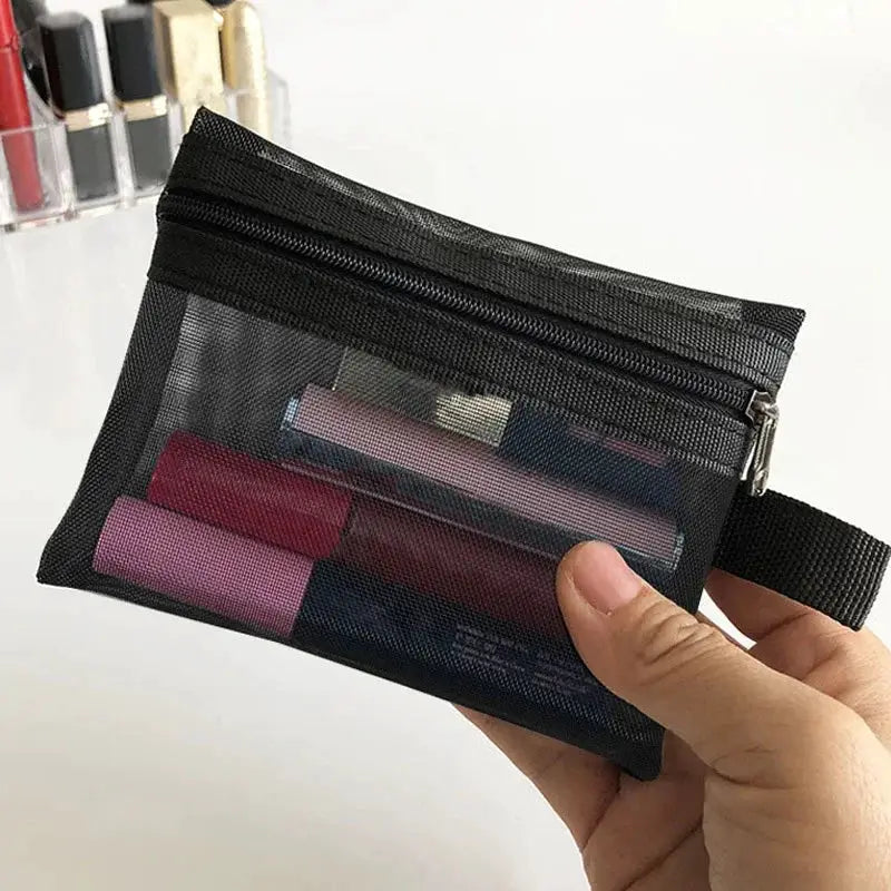 Large And Small Women's Transparent Mesh Makeup Organizer
