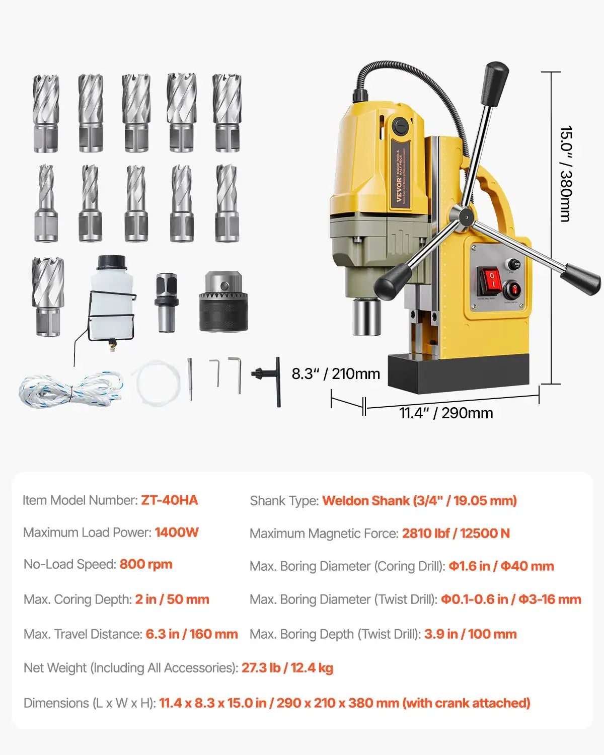 Heavy Duty Magnetic Drill Press — product view 10