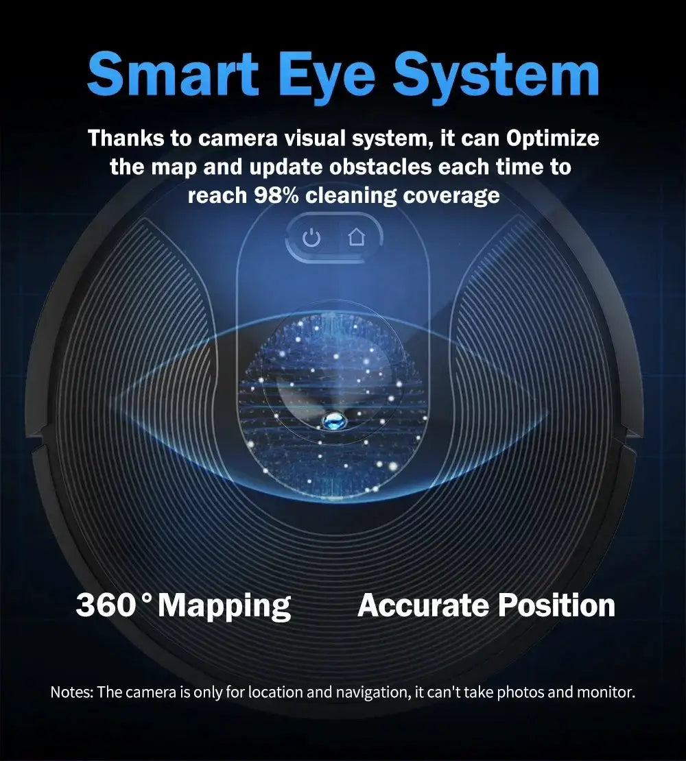 Abir X6 Robot Vacuum 6000Pa Suction Visual Navigation - OurLum.com