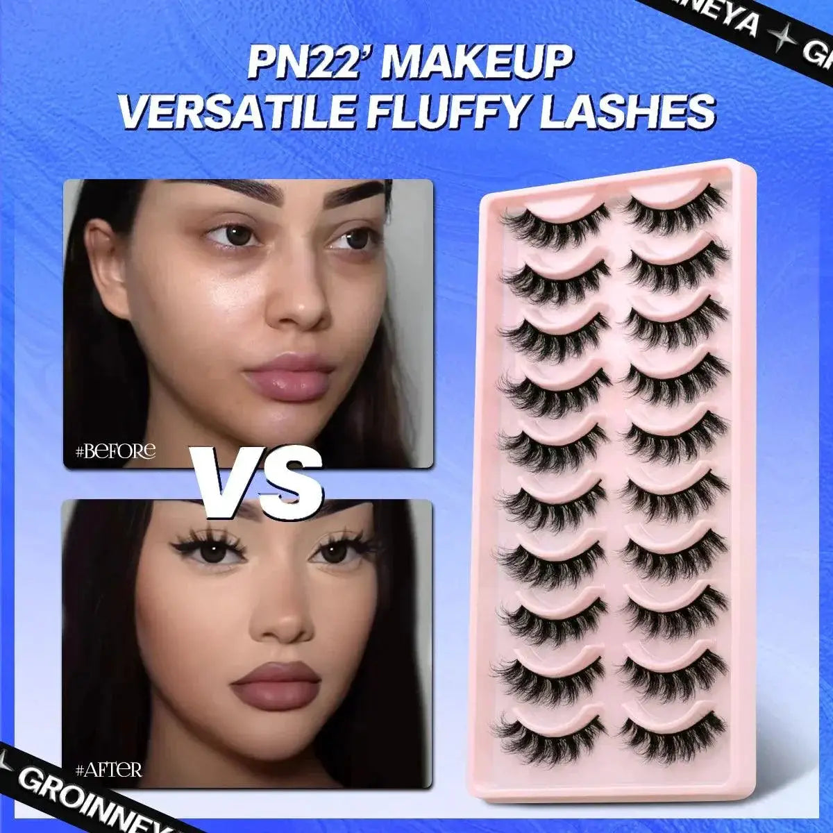 3D Fluffy Wispy False Eyelashes For A Natural Look