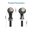 Dynamic 3 In 1 LED Motorcycle Turn Signals Front And Rear Lights