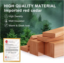 Cedar Glass Sauna Room