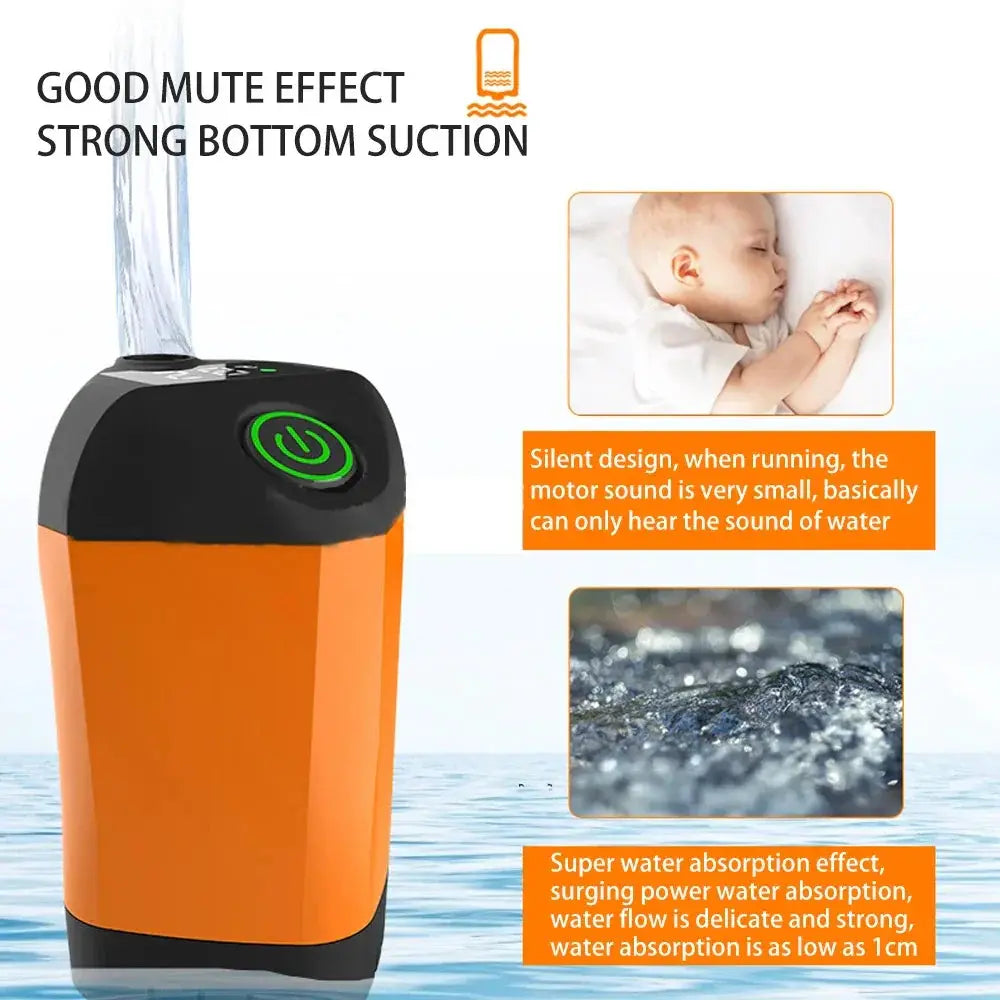 Portable Electric Camping Shower With Digital Temp Display