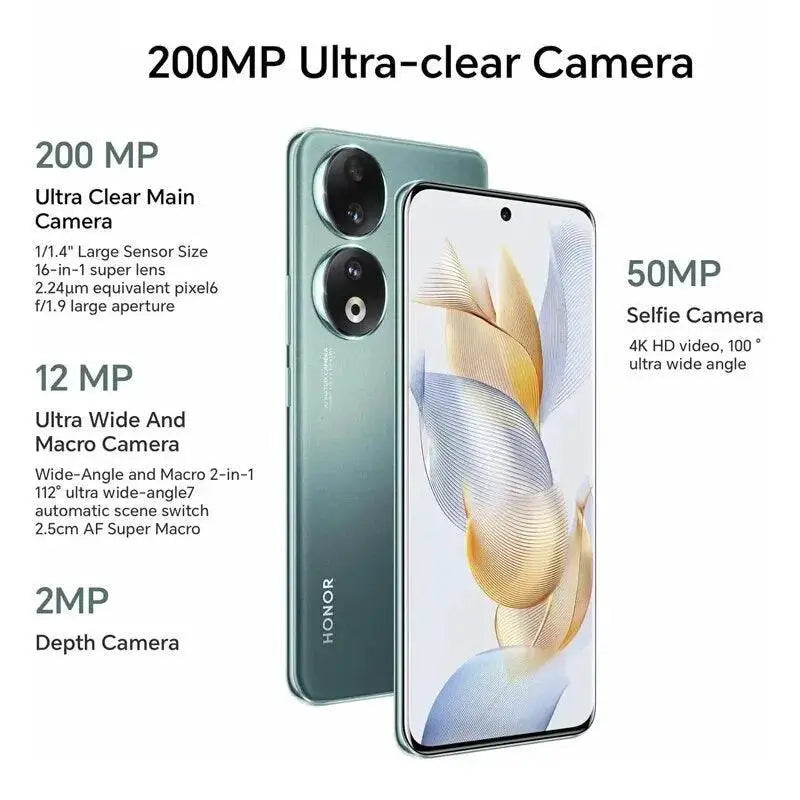 Honor 90 5G Smartphone With 200MP Camera 120Hz Display
