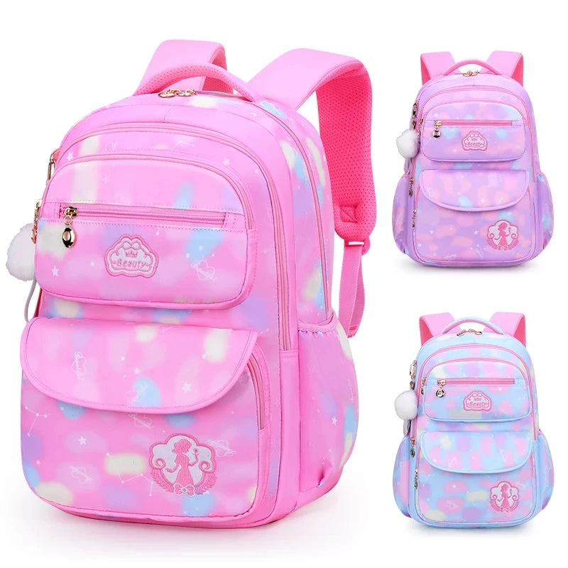 Adjustable Nylon School Carry Backpack
