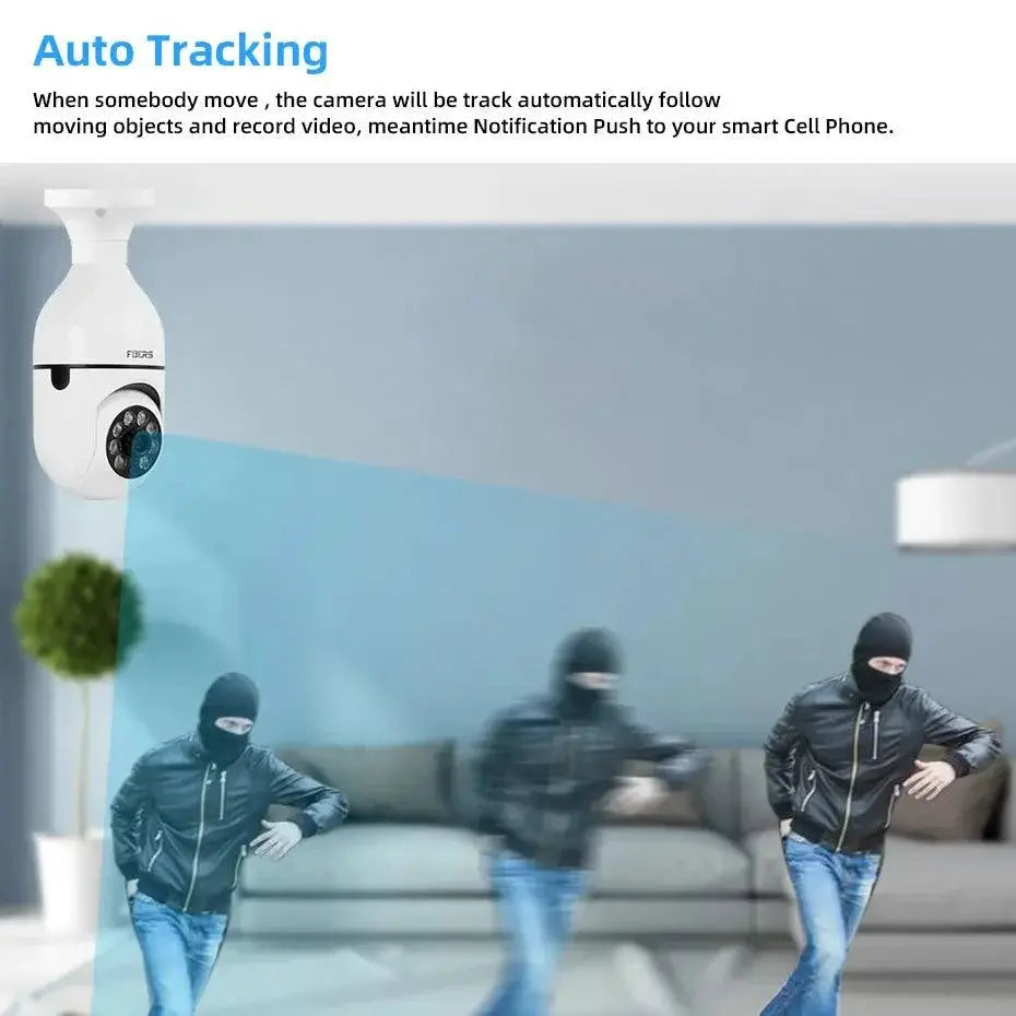 Smart WiFi Indoor Security Camera AI Tracking Night Vision