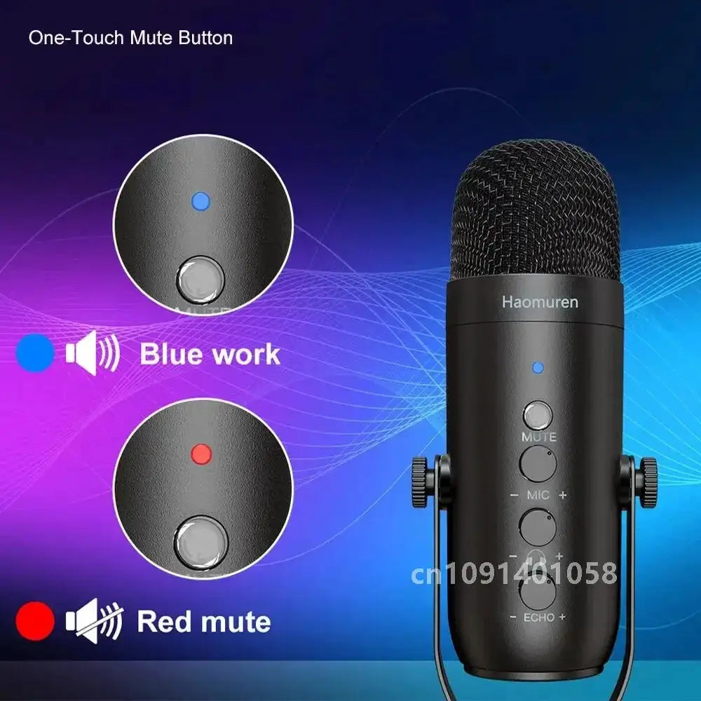 Professional USB Streaming Podcast Microphone Kit For Twitch