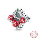 Red Series Charm Beads Sterling