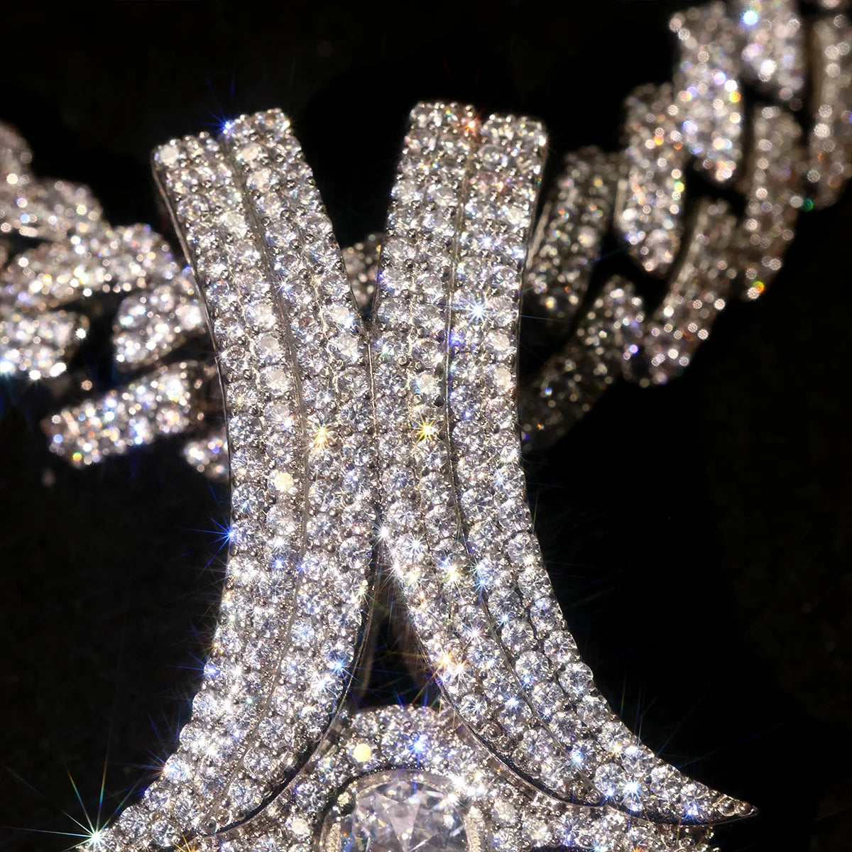 Iced Out Gothic Cross Pendant