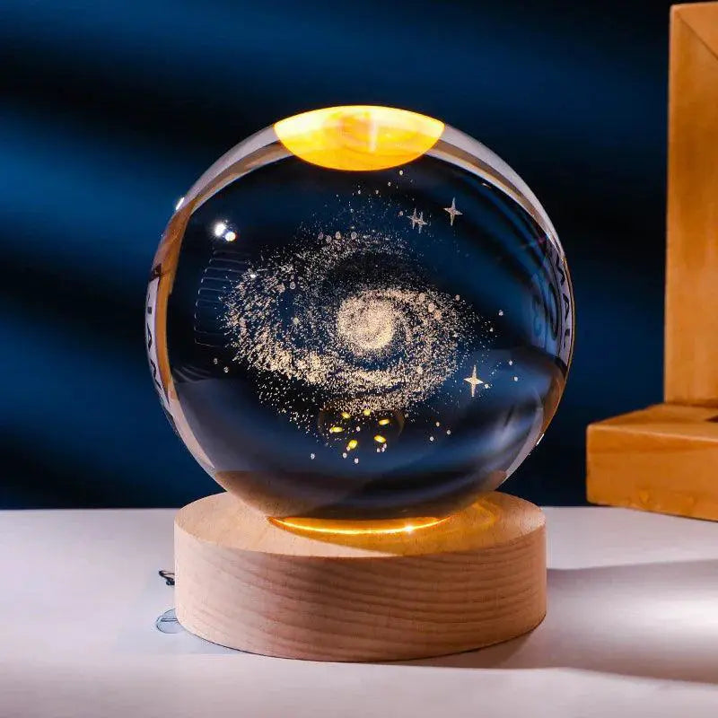 Valentines Day Galaxy Crystal Ball Led Night Light Gift — product view 19