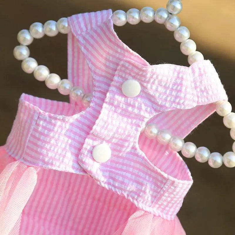 Royalty Ruffle Dog Dress For Stylish Summer Pets Outfit