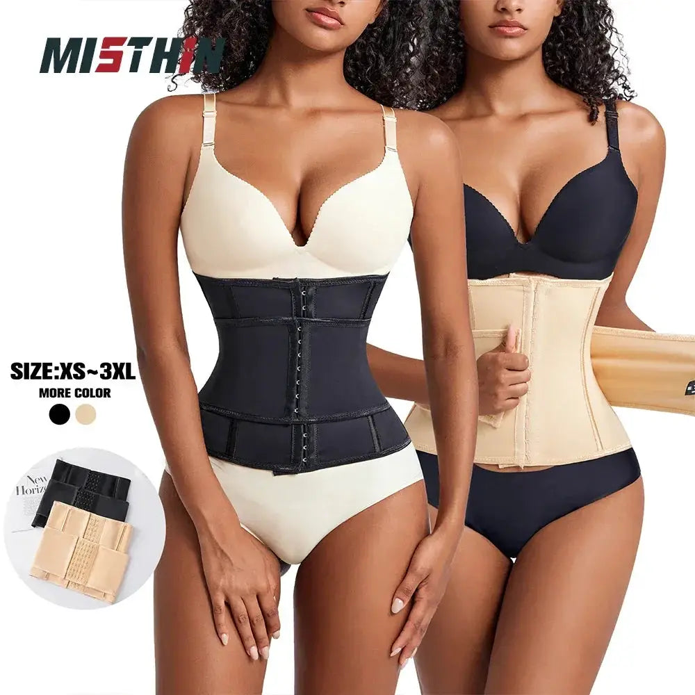 Large Size Double Belt Waist Trainer for Women Shapewear