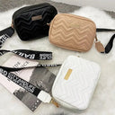Wave Embroidery Square Bag for Everyday