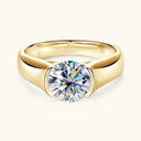 Luxury Sterling Silver Silver Moissanite Ring