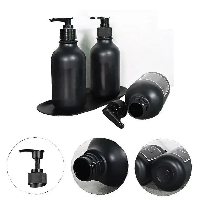 Matte Black Soap Dispenser Set Elevate Your Space Style