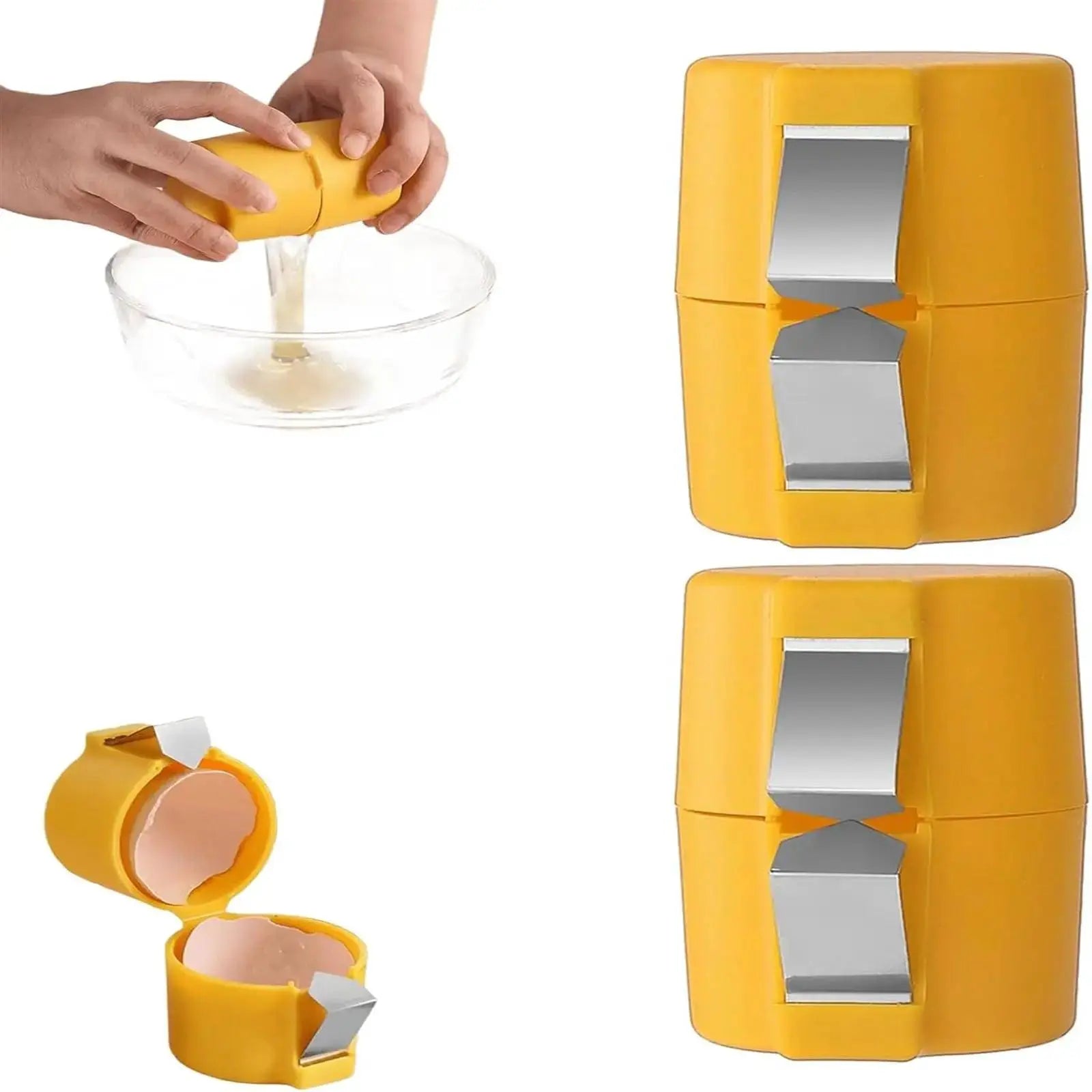 1/2pcs Multifunctional Egg Shell Opener Handheld Egg Cracker - OurLum.com