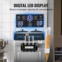 VEVOR Commercial Soft Ice Cream Machine Flavors PreCooling LED