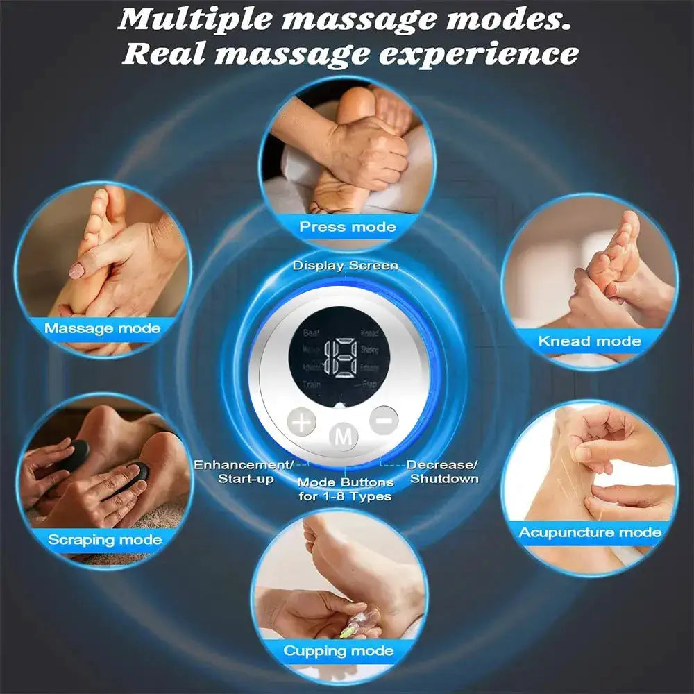 19Level EMS Foot Massager Pad Acupoints Massage Electric Muscle Stimulation Improve Blood Circulation Relief Pain Relax Feet