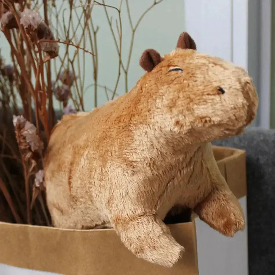 Capybara Plush Toy Realistic Anime Fluffy Stuffed Animal