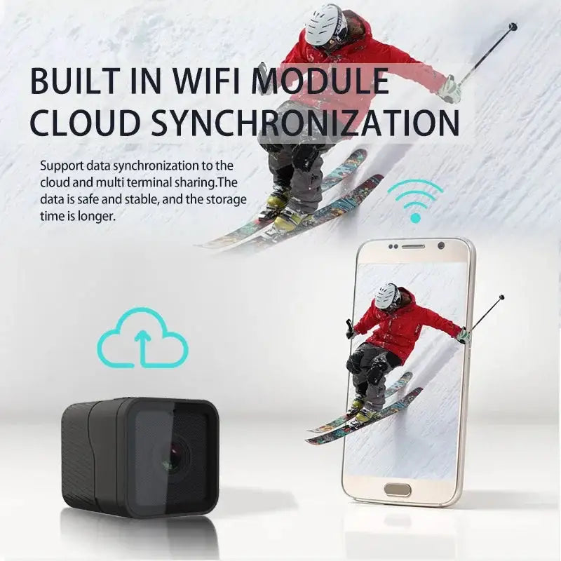 1080P High-Definition Wireless Small Camera, WiFi Hotspot Mini DV Camera, Outdoor Sports Camera, Motorcycle Driving Recorder