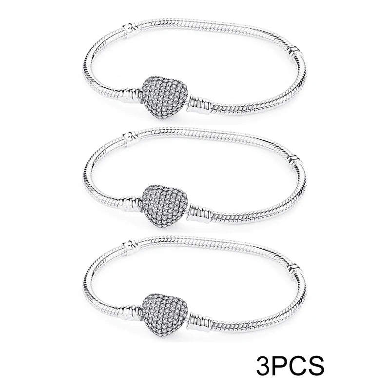 Sterling Silver Bracelet Bangles Love
