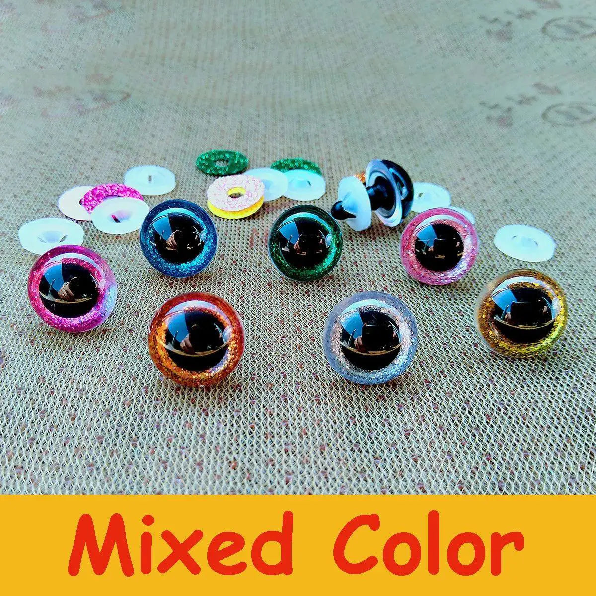 Craft Safety Eyes for Amigurumi — rose red