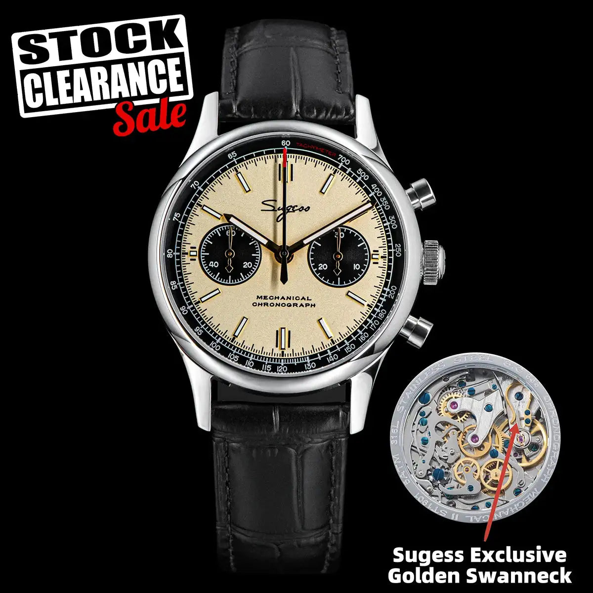 Sugess Pilot Mechanical Watch — product image 1