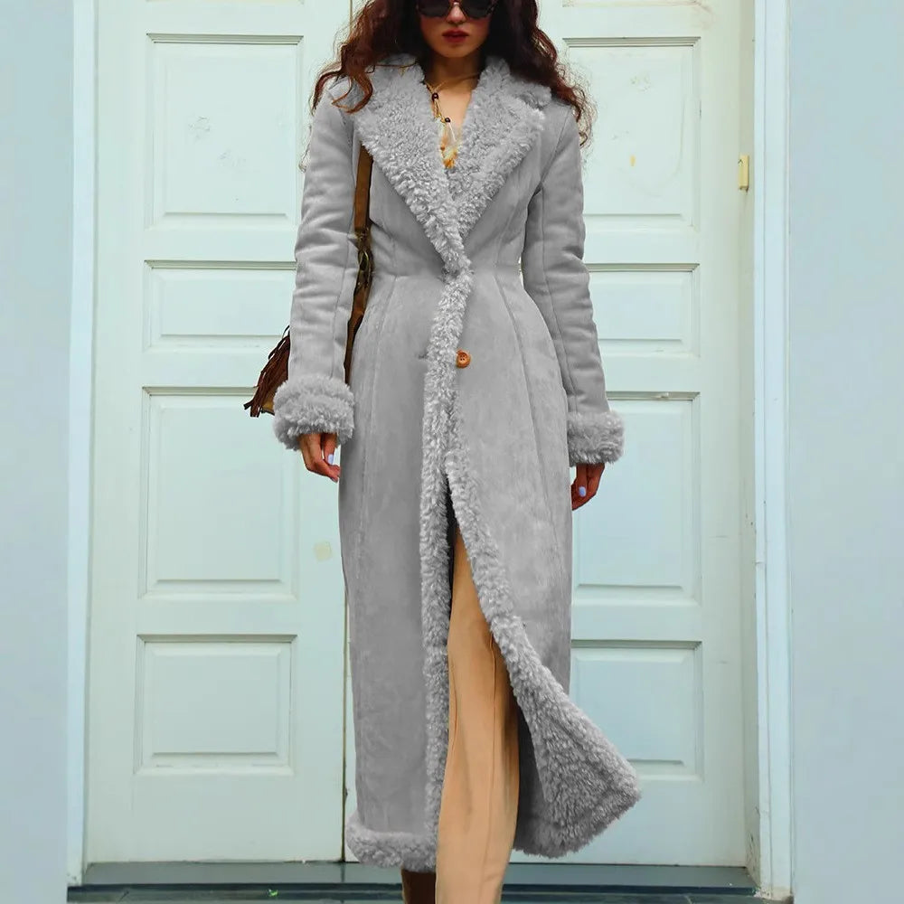 Thick Waist Cinched Winter Coat
