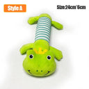 Donkey Shaped Interactive Pet Chew Toy Soft Plush Squeaker