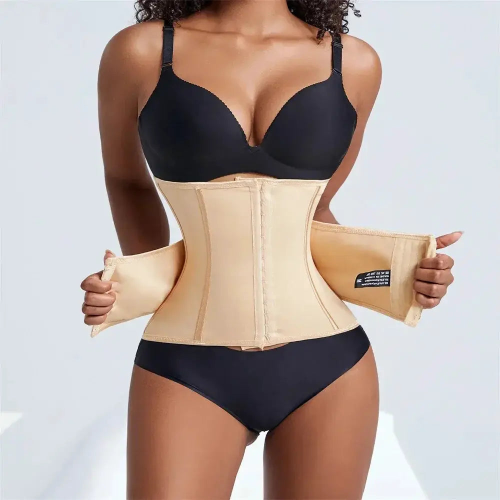 Large Size Double Belt Waist Trainer for Women Shapewear
