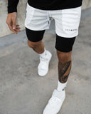 Men's Camo 2-in-1 Compression Shorts for Running Gym Basketball